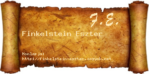 Finkelstein Eszter névjegykártya